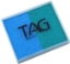 Picture of TAG Teal & Light Blue Split Cake 50g