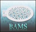 Picture of Bad Ass Mini Stencil - Raindrops - 1007