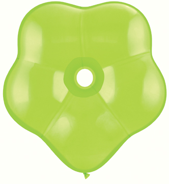Qualatex 6 Inch Geo Blossom Lime Green Balloons 50pc - TAG Body Art - Canada
