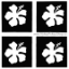 Picture of Mini Hibiscus Stencil (4 in 1)
