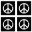 Picture of Mini Peace Sign Stencil (4 in 1)