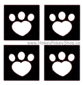 Picture of Mini Heart Paw Stencil (4 in 1)