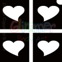 Picture of Mini Heart Stencil (4 in 1) - (5pc pack)