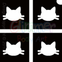 Picture of Mini Kitty Cat Stencil (4 in 1)  - (5pc pack)