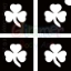 Picture of Mini Shamrock Stencil (4 in 1) - (5pc pack)