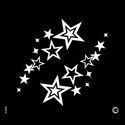 Picture of Essential - HD Stencil - Twin Stars - E16 (2pc/pk)