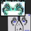 Picture of Queen Anu-Ra Stencil Eyes - 60SE (Child Size 4-7 YRS OLD)