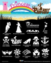 Picture of Princess and Pirates Stencil Set with Poster Bundle (75 pc)