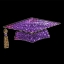 Picture of Grad Cap - Sparkle Stencil (1pc)