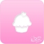 Picture of Pink Power Face Painting Stencil (1115)- Cupcake