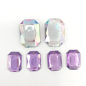 Picture of Jumbo Gems - Clear & Purple - from 1.25x1.72cm to 1.5x2.5cm (6 pcs.) (AG-M1)