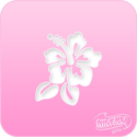 Picture of Pink Power Face Painting Stencil (1024) - Hibiscus