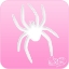 Picture of Pink Power Face Painting Stencil (1022) - Spider