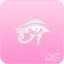 Picture of Pink Power Face Painting Stencil (1134) - Eye of Ra 