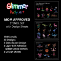 Picture of Mom Approved Stencil Set (150 pcs.)with Design Sheets