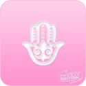 Picture of Pink Power Face Painting Stencil (1135) - Hamsa