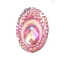 Picture of Big Peacock Oval Gems  - Light Pink - 13x18mm (20pk) - POCP-20