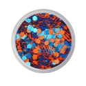 Picture of Vivid Glitter Loose Glitter - Dominance - Orange & Blue Gameday UV  (25g)