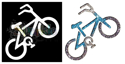 Picture of Bike - Sparkle Stencil (1pc)