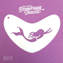 Picture of Art Factory Boomerang Stencil - Mermaid Swimming (B014)