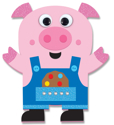 Picture of Krafty Kids Kit: DIY Foam Friends Craft Kit - Pig (CK192-R)