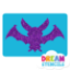 Picture of Bat Glitter Tattoo Stencil - HP-111 (5pc pack)