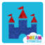 Picture of Castle Glitter Tattoo Stencil - HP-102 (5pc pack)