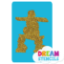Picture of Inukshuk #2 - Glitter Tattoo Stencil - HP-119 (5pc pack)