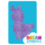 Picture of Baby Llama Glitter Tattoo Stencil - HP-5 (5pc pack)