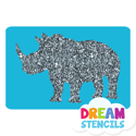 Picture of Rhino Glitter Tattoo Stencil - HP-15 (5pc pack)