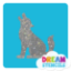 Picture of Wolf Glitter Tattoo Stencil - HP-16 (5pc pack)
