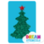 Picture of Christmas Tree Glitter Tattoo Stencil - HP-23 (5pc pack)