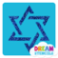 Picture of Star of David Glitter Tattoo Stencil - HP-38 (5pc pack)