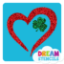 Picture of Heart Shamrock Glitter Tattoo Stencil - HP-46 (5pc pack)