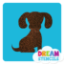 Picture of Puppy Glitter Tattoo Stencil - HP-80 (5pc pack)