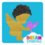 Picture of Cupid and Dove Glitter Tattoo Stencil - HP-90 (5pc pack)
