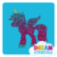 Picture of Unicorn Pegasus Glitter Tattoo Stencil - HP-85 (5pc pack)