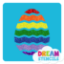 Picture of Easter Egg Glitter Tattoo Stencil - HP-96 (5pc pack)