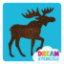 Picture of Moose Glitter Tattoo Stencil - HP-124 (5pc pack)