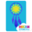 Picture of Dream Catcher Glitter Tattoo Stencil - HP-125 (5pc pack)