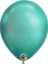 Picture of 7" Qualatex Chrome Green round balloons - (100/bg)