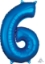 Picture of 26'' Mid-Size Shape Number 6 - Blue (1pc)