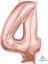 Picture of 26'' Mid-Size Shape Number 4 - Rose Gold (1pc)