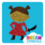 Picture of Pirate Girl Glitter Tattoo Stencil - HP-143 (5pc pack)