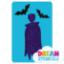 Picture of Flying Dracula Glitter Tattoo Stencil - HP-173 (5pc pack)