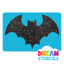 Picture of Classic Bat Glitter Tattoo Stencil - HP-185 (5pc pack)