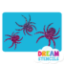 Picture of Cascading Spiders Glitter Tattoo Stencil - HP-183 (5pc pack)