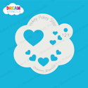 Picture of Assorted Hearts  - Dream Stencil - 121