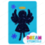 Picture of Christmas Angel Glitter Tattoo Stencil - HP-216 (5pc pack)