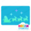 Picture of Santa's Sleigh Glitter Tattoo Stencil - HP-209 (5pc pack)
